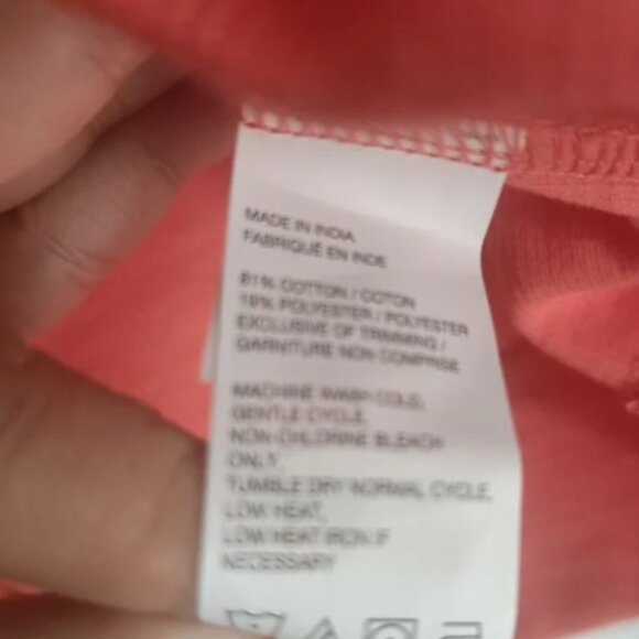 L🟠IZOD Pullover Golf Men's Large 1/4 zip sweater coral cotton polyester - Picture 7 of 7